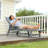 HDPE Patio Chaise Lounge, 4-Position Adjustable Backrest Outdoor Lounger-859724169