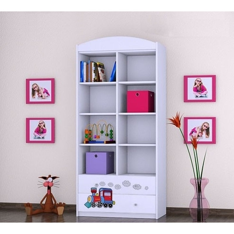 Bruno 183cm H X 88cm W Transportation Kids Cube, White