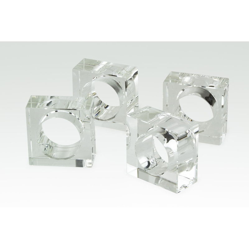 Glass Napkin Holder, Clear