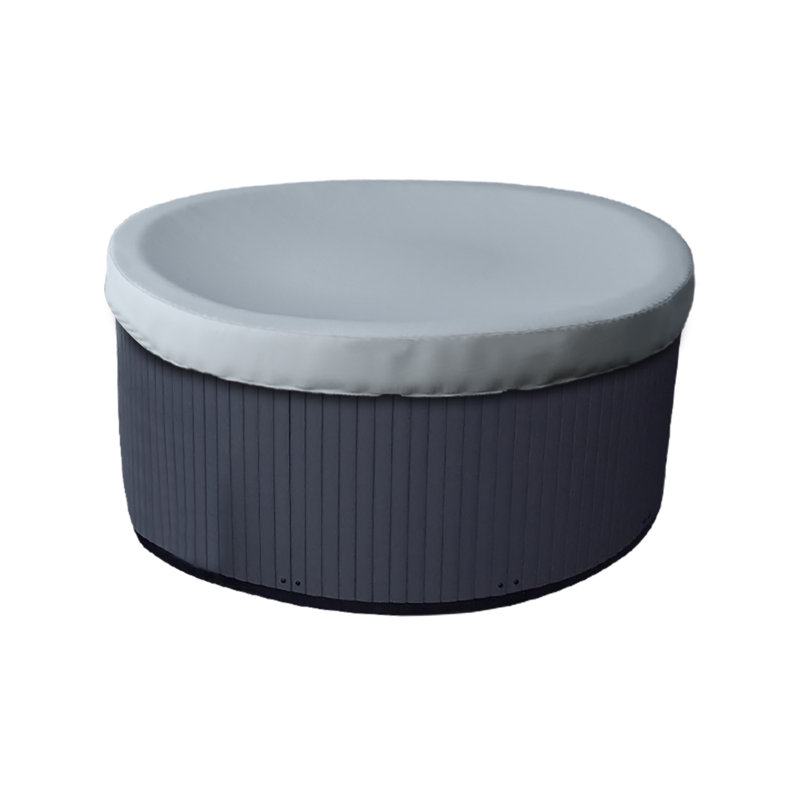 HeavyDuty Multipurpose Outdoor Round Hot Tub Cover,UV Resistant & Waterproof Spa Cover Protector, Grey