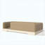 Lit simple simple en faux cuir Montessori avec garde-corps amovibles, brun-132869705
