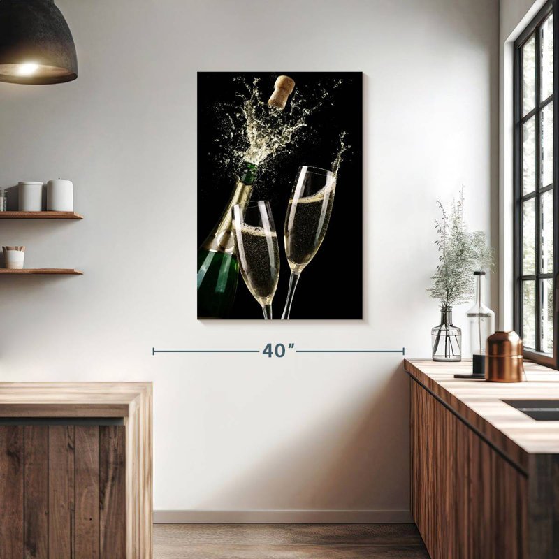 Célébration de champagne Yarlin, H 39 po x l 26 po