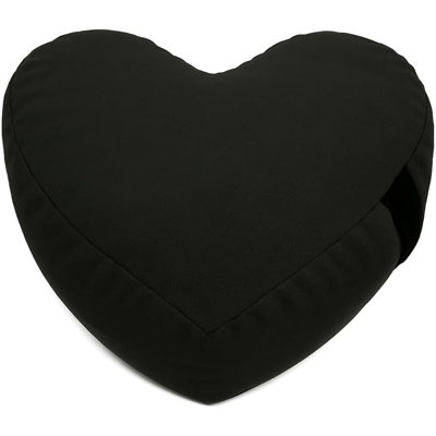 Heart Shaped Zafu Meditation Pillow For Yoga - Organic Buckwheat Filled Heart Pillow