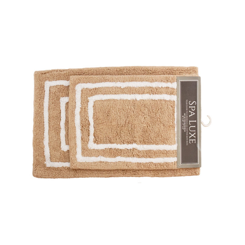 Cotton Bath Rug, Brown