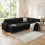 Canapé-lit modulaire convertible en forme de U avec chargement USB et rangement caché-1292630162