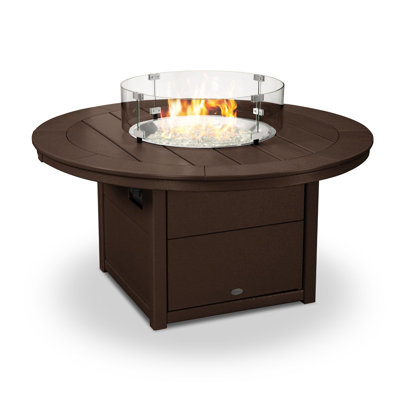 POLYWOOD Round 48" Fire Pit Table