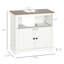 Armoire de rangement sous le lavabo, blanc, double porte, style blanc peu encombrant,