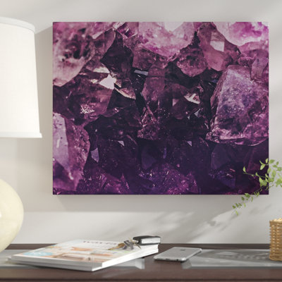 «Amethyst Gemstone» par Leah Flores, impression sur toile tendue