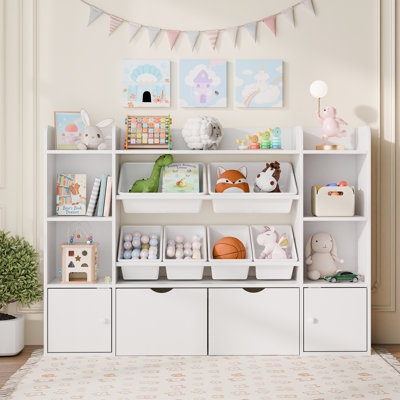Kids Toy Storage Organizer W/6 Removable Toy Bins by Hokku Designs