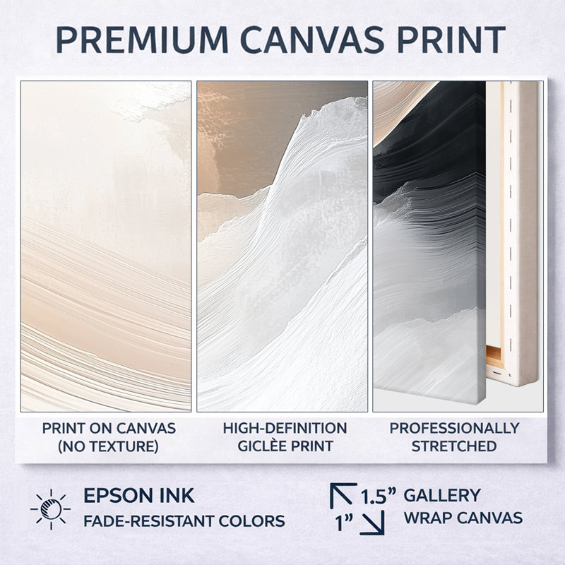 Blanc noir blanc blanc et noir montagne - décor mural pittoresque, impressions encadrées rustiques, H 32 po x l 24 po