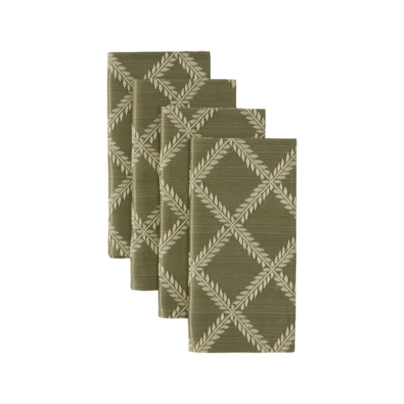 Lenox Laurel Leaf Napkins, Loden - 19"W x 19"L, Loden