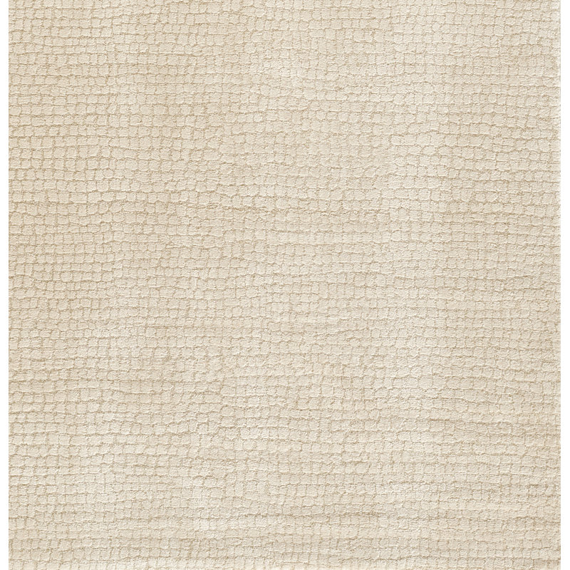 Tapis beige rectangulaire en polyester / polypropylène tissé à la machine, Rectangle 5 pi 3 po x 7 pi 3 po