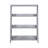 Modern Contemporary Bookcase 3-Shelves Sleek Gray Finish Wooden Furniture 1Pc Vertical Toys Storage Display Rack-163965873-163965877