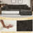 108" Chenille Compression Sectional Sofa with Chaise,Tufted Seat, No Assembly-444880991-444880986