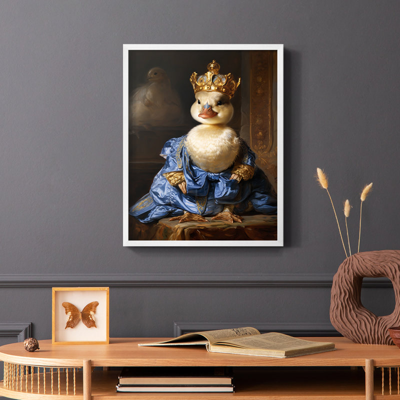 ANIMALS Series CC III - reproduction encadrée de qualité supérieure - prête à être accrochée - aucun clou requis, Blanc