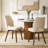 Dining Chairs Set Of 2 – Modern Upholstered Kitchen Chairs (sillas De Comedor) With Unique Cutout High Back & Wood Legs, Farmhouse Dinner Chair For Kitchen, Dining Room, Or Living Room, Beige-2018394360