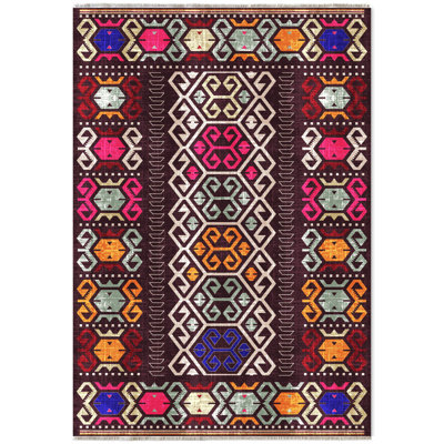 Tapis rectangulaire rectangulaire avec envers antidérapant