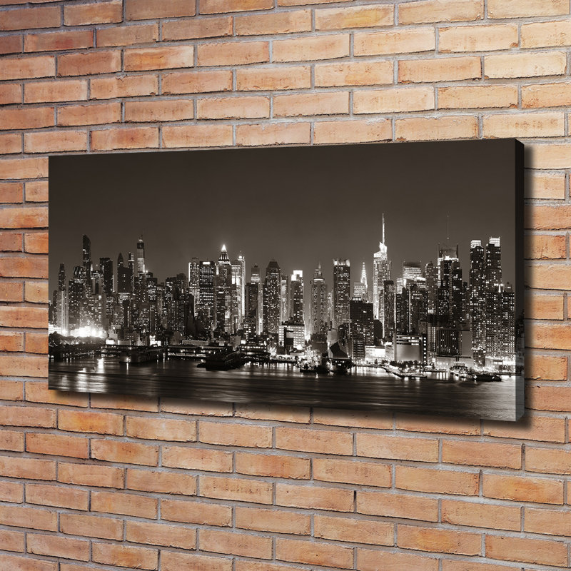 Manhattan New York - Wrapped Canvas Print