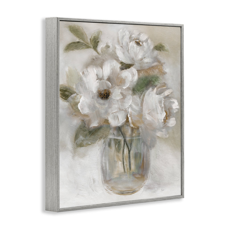 Estampe numérique brossée brossée, design par Nan, Giclée de ferme grise encadrée, H 14 po x l 11 po