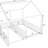 Metal Twin Size House Platform Beds, Two Shared Beds-1372150484
