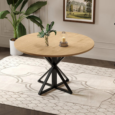 Round Dining Table For 4, 47" Dining Table, Circle Table, Dining Room Table by 17 Stories