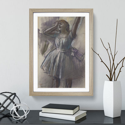 Study of a Ballet Ballerina Dancer Vol.5 by Edgar Degas - Framed Print