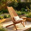 Chaise d'extérieur pliante en bois d'acacia