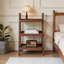 Banc de rangement en chêne, étagère à chaussures en bois de hêtre à 3 niveaux pour le vestibule, rangement de qualité supérieure pour la salle de bain, le salon, la chambre à coucher, le couloir, le patio-130480490
