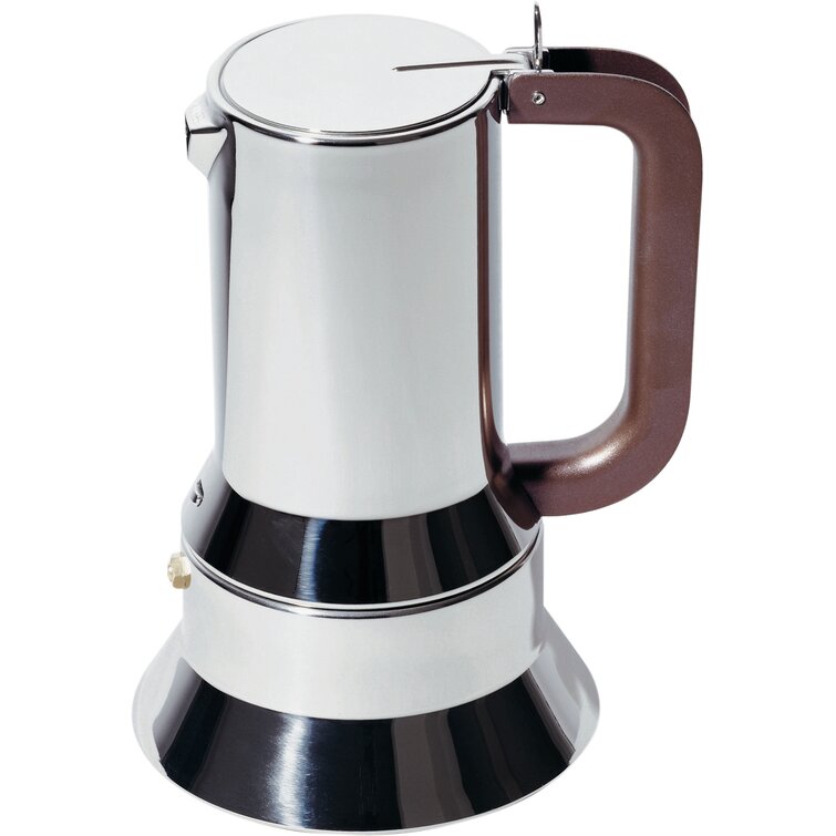 Grosche Milano Steel 6 Espresso Cup Brushed Stainless Steel Stovetop Espresso Maker Moka Pot