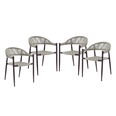 Fauteuils d'extérieur en osier de largeur 22 po Demica