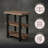 Pomona 3-Tier End Table with Metal Legs & Storage Shelves, Natural-1531679359