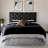 Musawer Upholstered Faux Leather Button Tufted Full Headboard in Black, 54.23" H X 55.3" W X 3.25" D-446880977