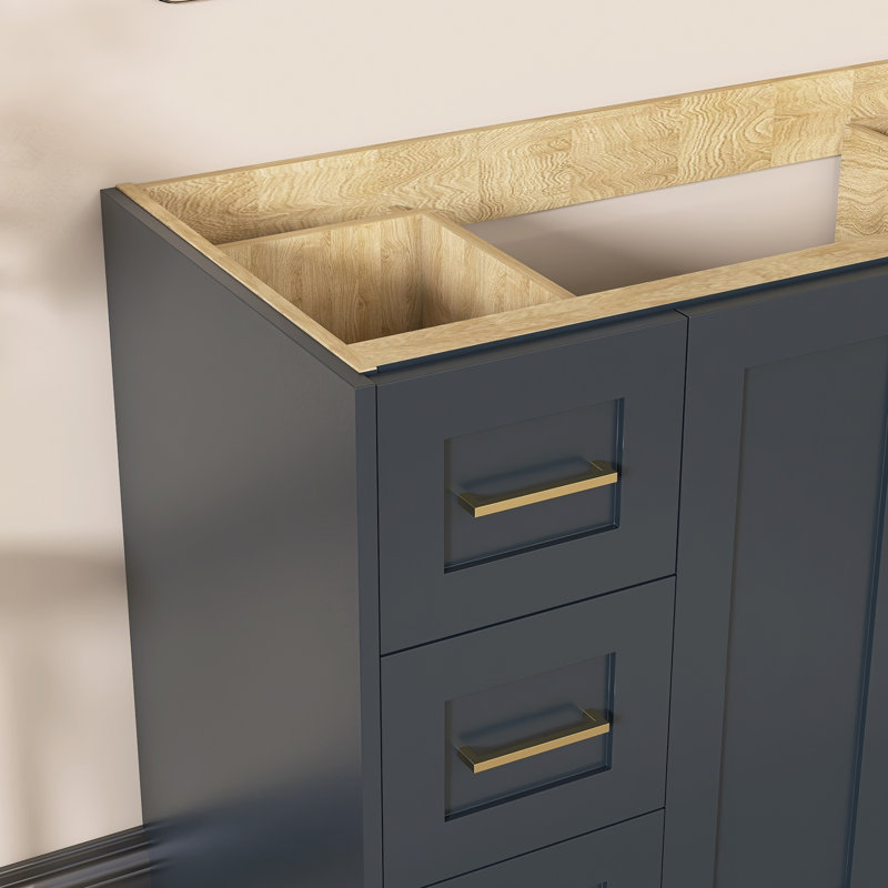 Base de meuble-lavabo simple 48 po, Bleu