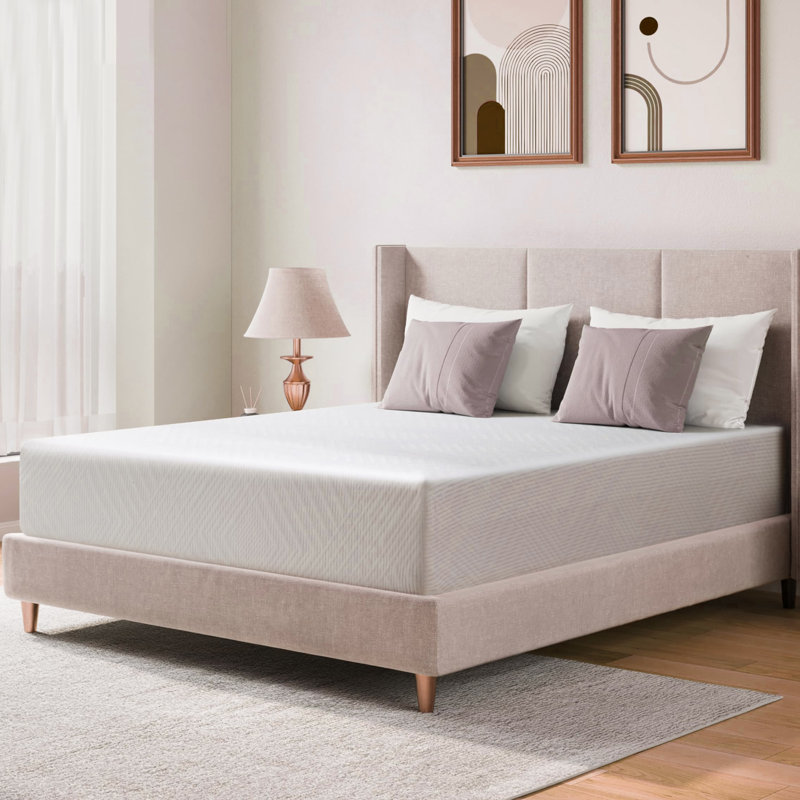Mattress In A Box, Green Tea Memory Foam Medium Firm, 8 Inch Mattresses For Platform Bed, Queen