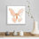 «Gilded Butterflies II Blush» par Novak Shirley - reproduction d'art sur toile