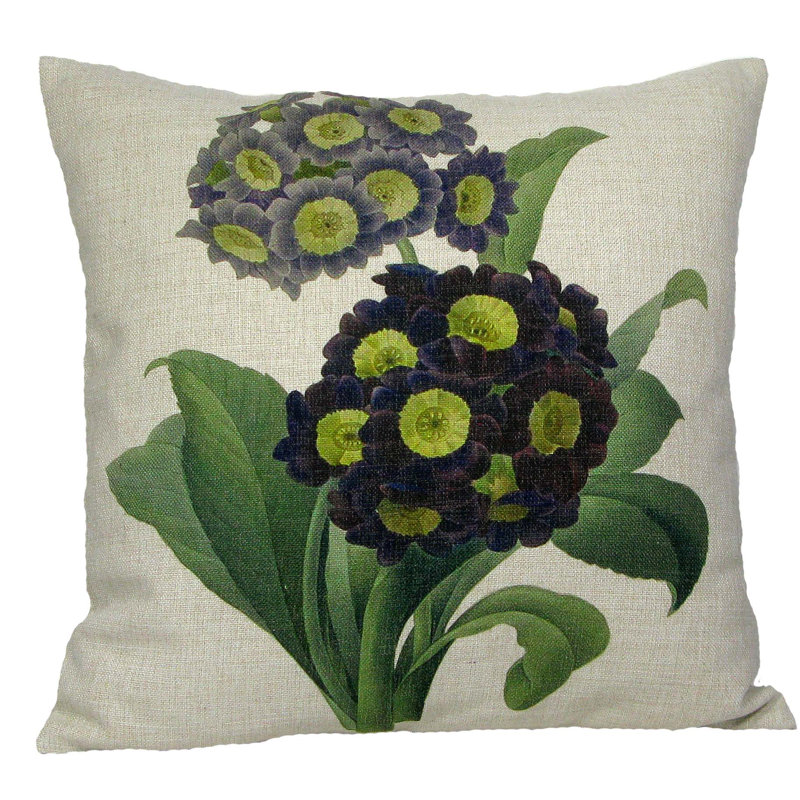 Floral Reversible Throw Pillow