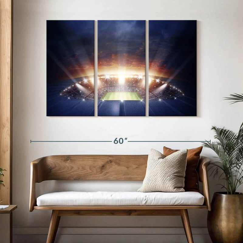 Lumières du stade de football Sireci, H 32 po x l 50 po