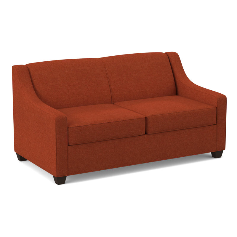 Phillips 68" Square Arm Loveseat with Reversible Cushions, Antic Cinder, Cafelle