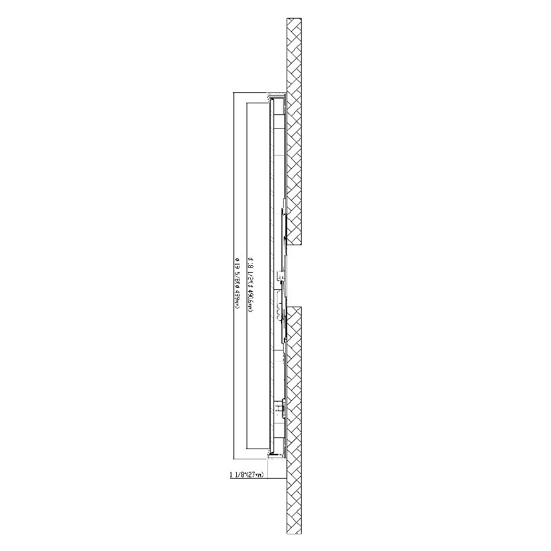 artemis LED Flushmount - Round, 10W, 5CCT,, 1" H x 19.63" W x 19.63" D, White