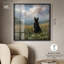 Décoration murale pour animal de compagnie Meadow Watcher IV par Art Remedy, cadre noir, 41 x 41-1048198404-1048198400