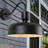 1-Light matte black circular dimmable wall lamp-281885918