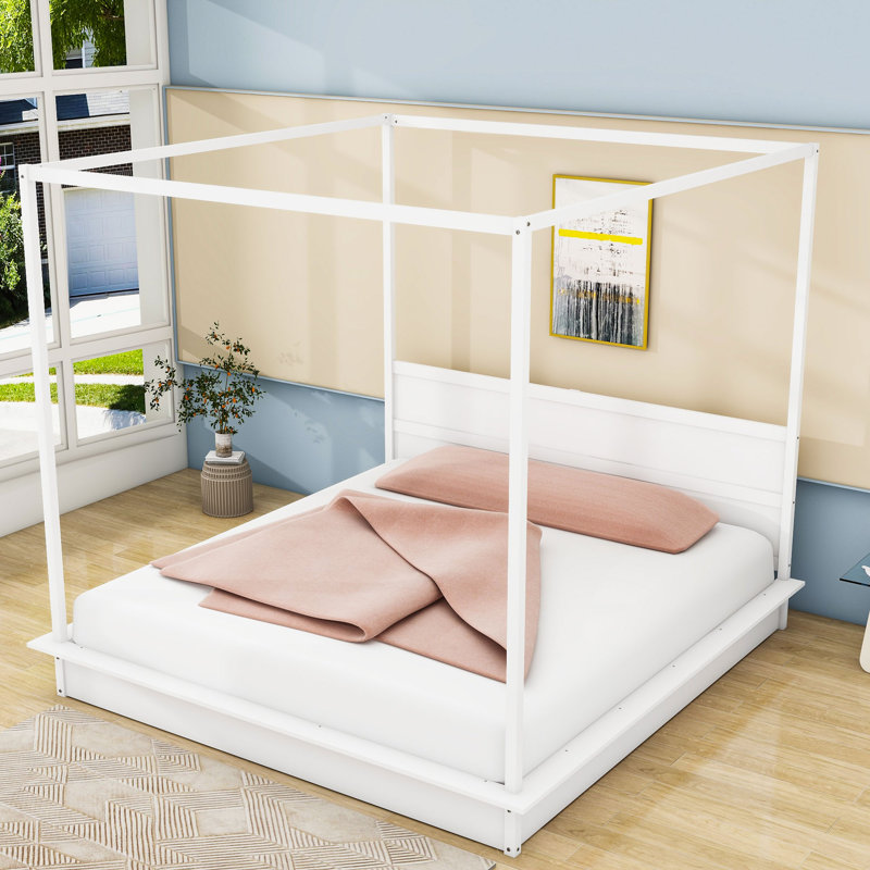 Sarahjo Wood Canopy Platform Bed With Headboard, King