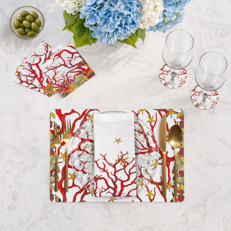 Vegan Leather Rectangle Placemats