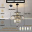 Lustre gradué à niveaux 12 lumières Makahla-2035656520