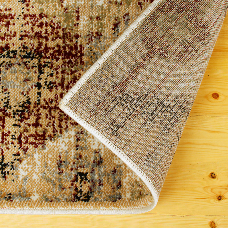 Tapis de couloir abstrait 100% polypropylène Albata, Tapis de couloir 2 pi 7 po x 8 pi