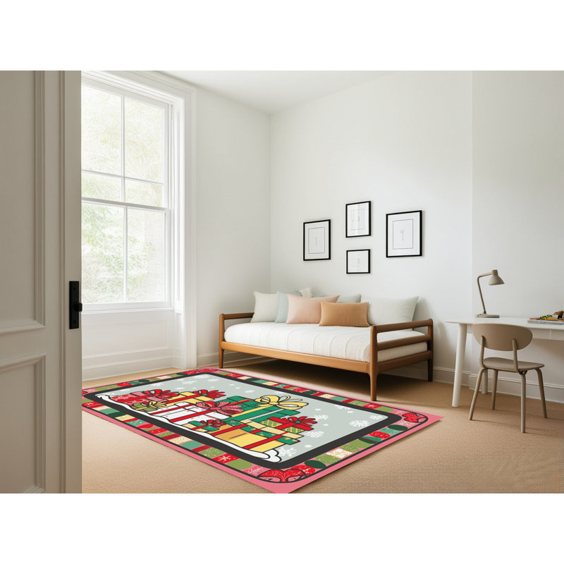 Tapis vacances de Noël The Holiday Aisle®, Rectangulaire 3 pi x 5 pi