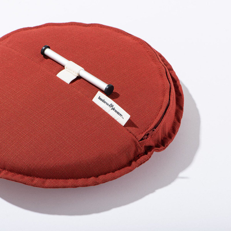 Daisy Barstool Cushion, Terracotta Red