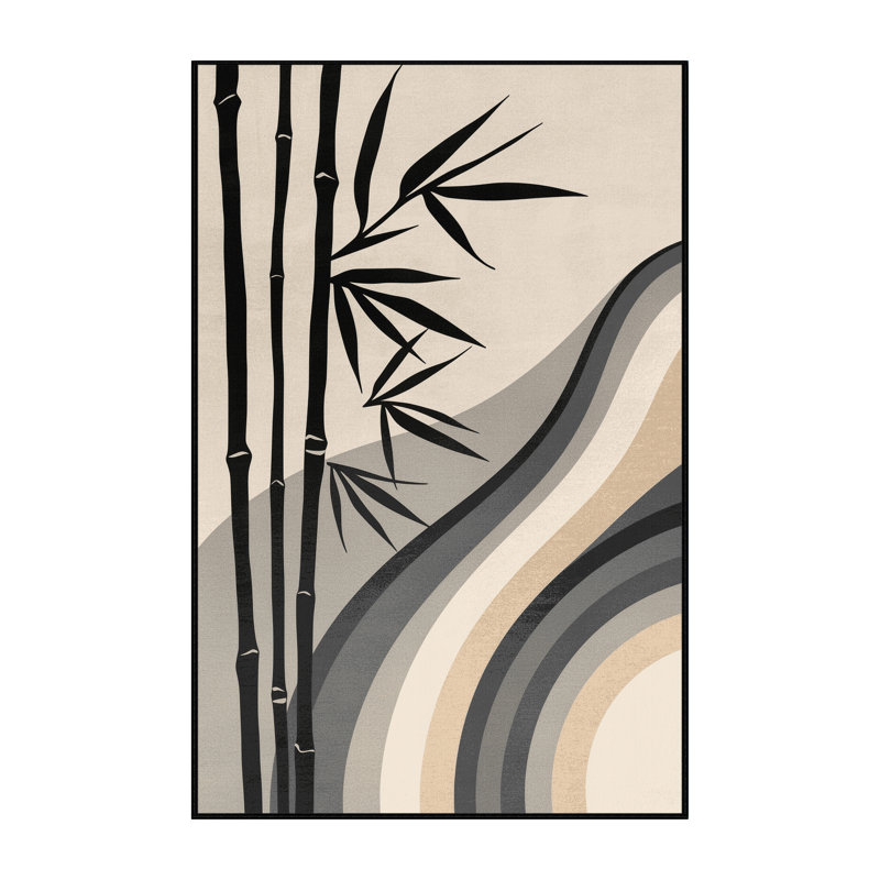 Tapis beige moderne et élégant lavable à la machine Orionna, 7 x 9
