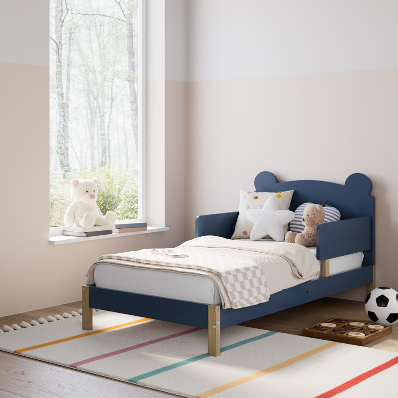 Teddy Bear Toddler Bed, Midnight Blue