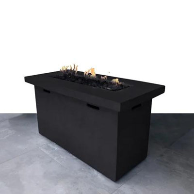 Fiber Reinforced Concrete Propane Outdoor Fire Pit Table